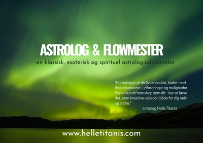 Astrologi uddannelse: "Astrolog og Flowmester". Start 28. sept. \'24